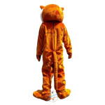 Yellow Tiger Cartoon Mascot Costume
