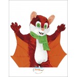 Happy Bat Mascot Costume
