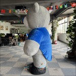 Bear Blue Tuxedo Inflatable Mascot Costume