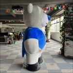 Bear Blue Tuxedo Inflatable Mascot Costume