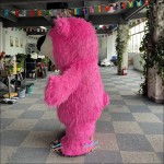 Bear Rose Red Plush Inflatable Mascot Costume