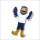 Happy College Hawk Mascot Costume