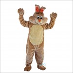 Beige Rabbit Costume Bunny Mascot Costume