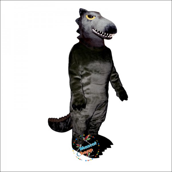 Black Dino Mascot Costume