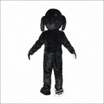 Black Dog Mascot Costume
