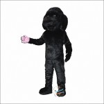 Black Dog Mascot Costume