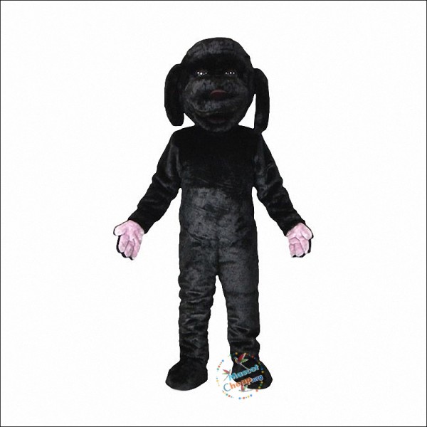 Black Dog Mascot Costume