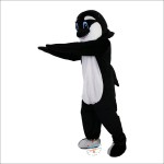 Black Dolphin Cartoon Mascot Costume