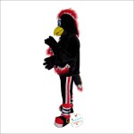 Black Eagle Cartoon Mascot Costume