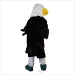Black Eagle White Head Cartoon Mascot Costume