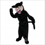 Black Felis Silvestris Cat Cartoon Mascot Costume