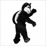 Black Raccoon Cartoon Mascot Costume