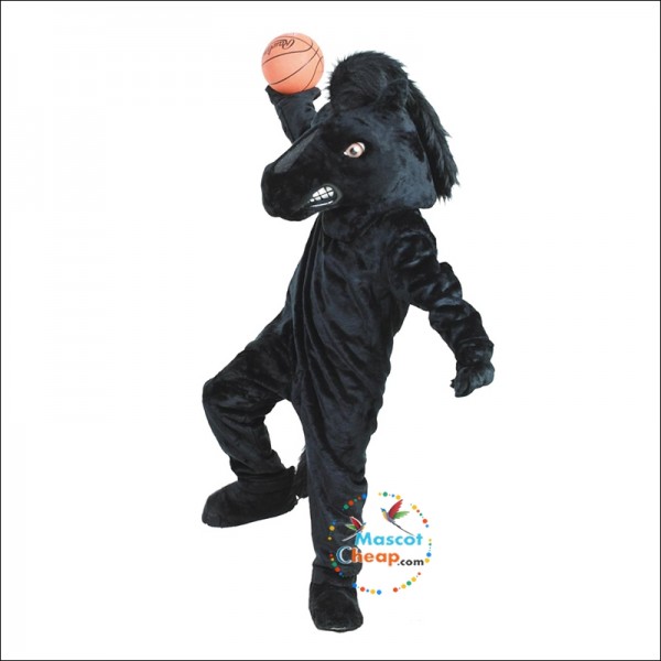 Black Stallion Mascot Costume