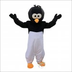 Black White Crow Cartoon Mascot Costume