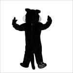Black Wolf Cartoon Animal Mascot Costume