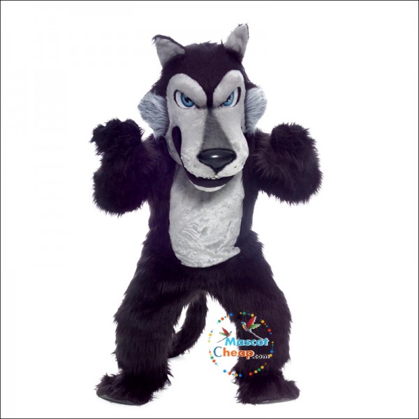 Black Wolf Mascot Costume