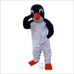Black and White Penguin Mascot Costume
