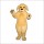 Blonde Dog Mascot Costume