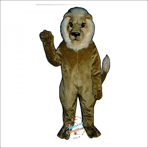 Blonde Lion Mascot Costume