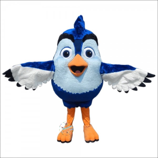 Blue Bird Mascot Costume