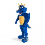 Blue Dragon Handsome Mascot Costume