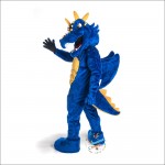 Blue Dragon Handsome Mascot Costume