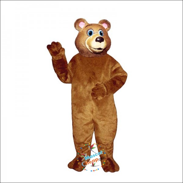 Blue Eyed Bear Mascot Costume