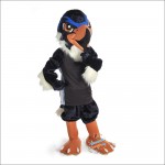 Blue Hawk Mascot Costume