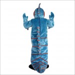Blue Hippocampus Mascot Costume