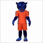 Blue Panther Mascot Costume