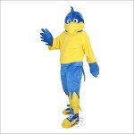 Blue Sports Eagle Cartoon Mascot Costume