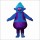 Blue Troll Mascot Costume
