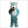 Blue big mouth Wolf Mascot Costume