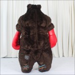 Boxing Bear Brown Inflatable Mascot Costume