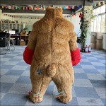 Boxing Bear Yellow Inflatable Mascot Costume Boxing Bear Yellow Inflatable Mascot Costume