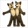 Boy And Girl Wolf Mascot Costume (One Of Them)