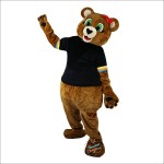 Brown Bear Cartoon Mascot Costume Head