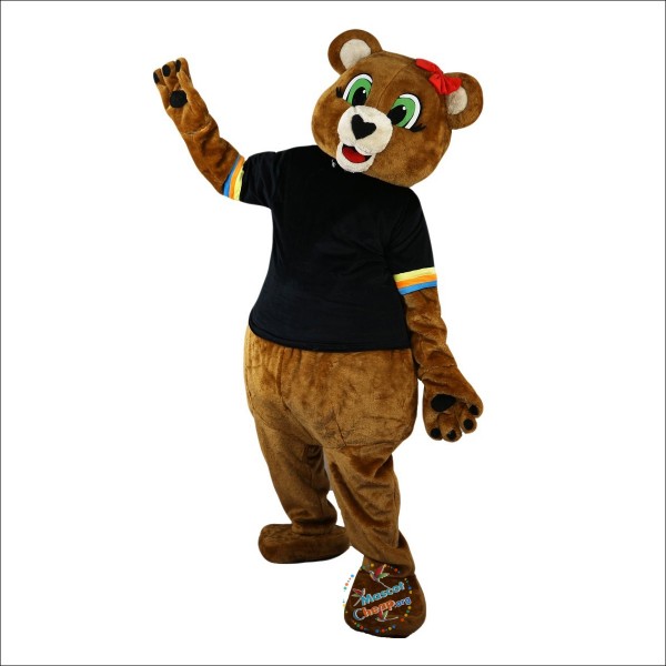 Brown Bear Cartoon Mascot Costume Head