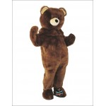 Brown Power Bear Mascot Costume