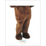 Brown Power Bear Mascot Costume
