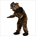 Brown Bull Ox Cow Cartoon Mascot Costume