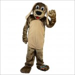 Brown Dog Cartoon Mascot Costume