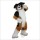 Brown Dog Husky Cartoon Mascot Costume