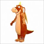 Brown Dragon Mascot Costume
