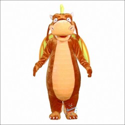 Brown Dragon Mascot Costume