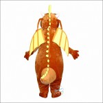 Brown Dragon Mascot Costume