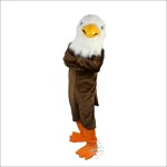 Brown Eagle Bird Cartoon Mascot Costume