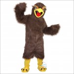 Brown Eagle Cartoon Mascot Costume