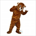 Brown Gopher Mole Mouse Cartoon Mascot Costume