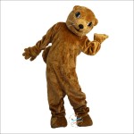 Brown Groundhog Gophers Cartoon Mascot Costume